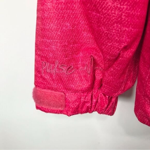 Pulse Bright Pink Waterproof Detach Hood Vented Winter Ski Performance Jacket - Picture 13 of 16